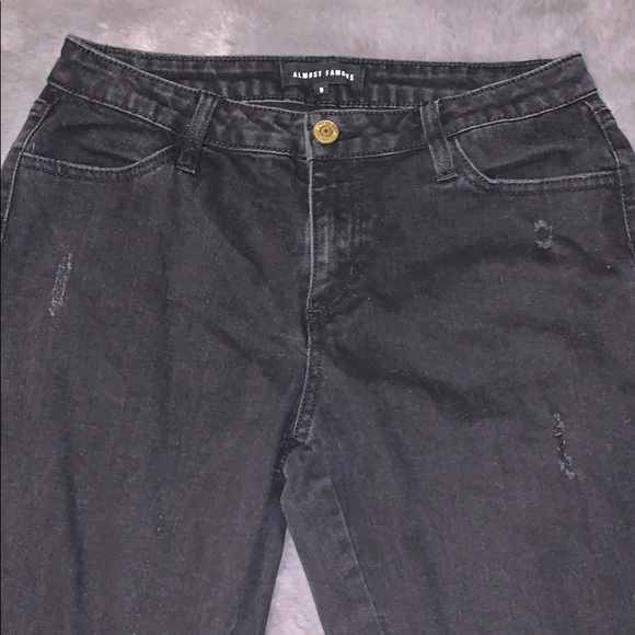 Almost Famous black jeans, with two rips. - Picture 4 of 5